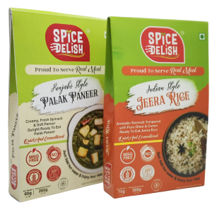 Palak paneer + jeera Rice